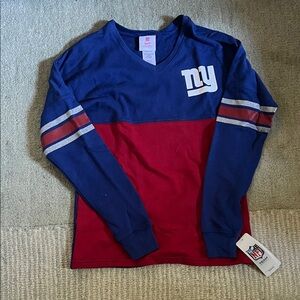 Blue and Red NY Long Sleeve Shirt